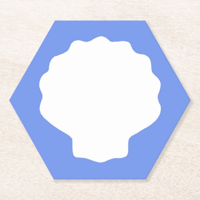 Posavasos de papel Perla Azul (Anverso)