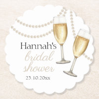 Perlas y prosecco Elegante ducha de novia