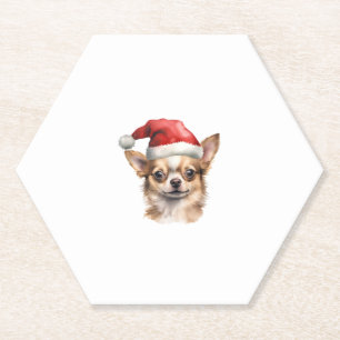 Posavasos De Papel Perro de los Navidades de Chihuahua
