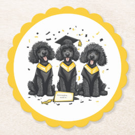 Posavasos De Papel Perros de canapé estándar de graduación