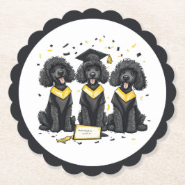 Posavasos De Papel Perros de canapé estándar de graduación