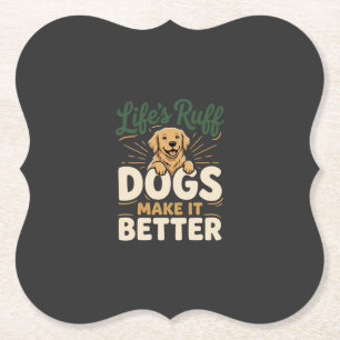 Posavasos De Papel Perros Divertidos Lo Hacen Mejor