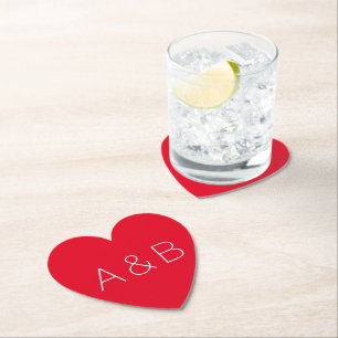 Posavasos De Papel Personaliza, alfabeto inicial personalizado monogr