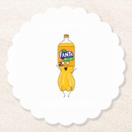 Posavasos De Papel Personaliza refresco naranja fantástico