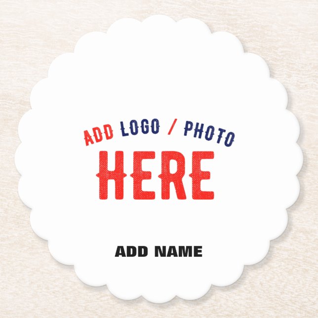 POSAVASOS DE PAPEL PERSONALIZABLE MODERNO ESTILO BLANCO VERIFICADO MA (Anverso)
