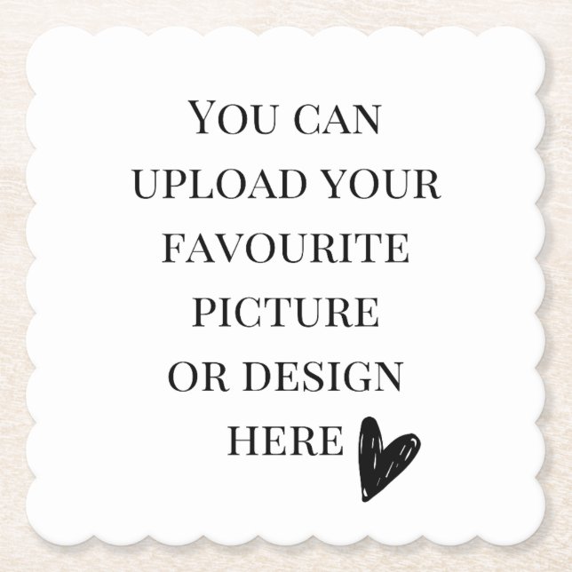 Posavasos De Papel Personalización de la plaza de cielorrados (Anverso)