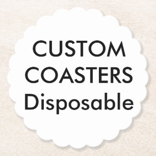 Posavasos De Papel Personalizado 4" prácticos de costa disponibles