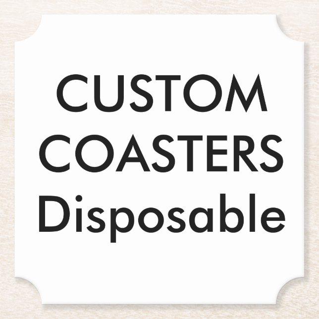 Posavasos De Papel Personalizado 4" prácticos de costa disponibles (Anverso)
