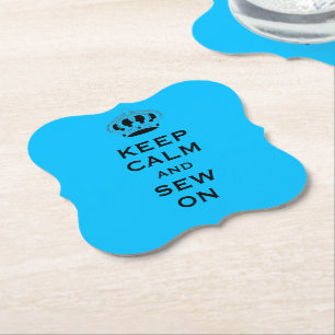 Posavasos De Papel Personalizado Cielo Azul Mantener la calma (su pal