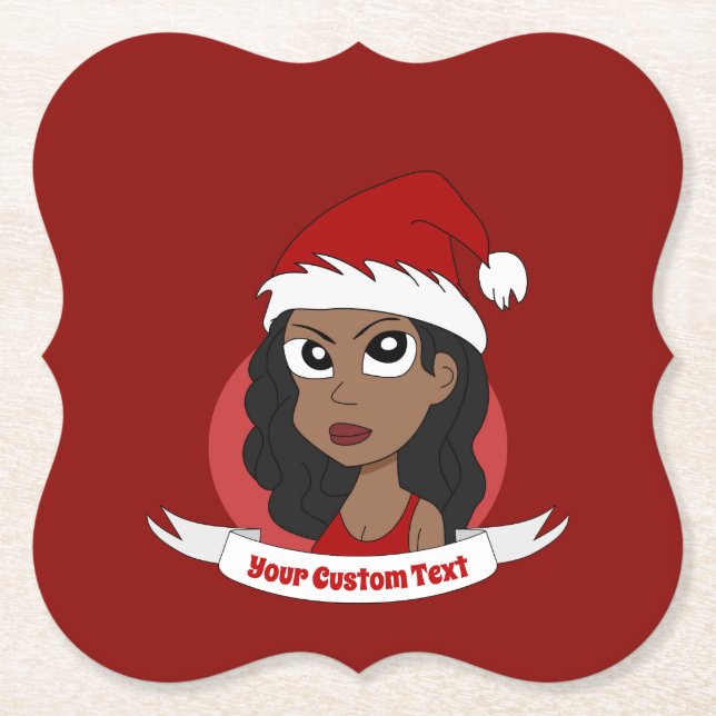 Posavasos De Papel Personalizado de Navidades jóvenes (Anverso)
