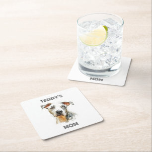 Posavasos de papel personalizado para mamá de perr