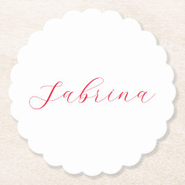 Posavasos De Papel Personalizado profesional de nombres de escritura 
