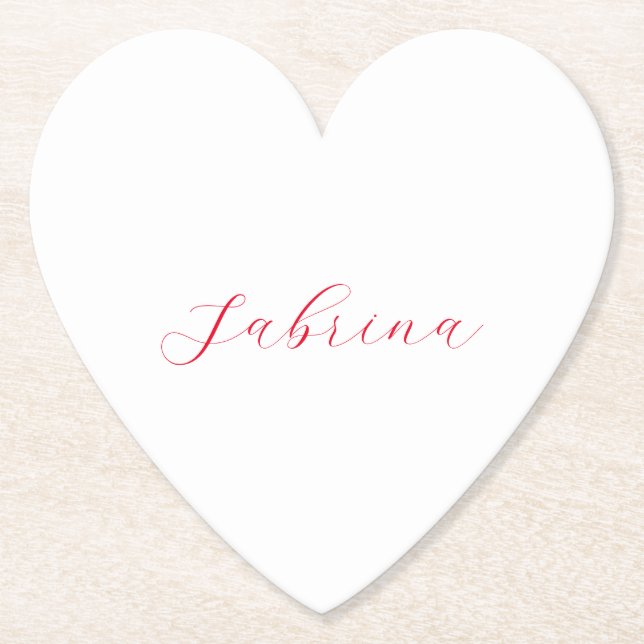 Posavasos De Papel Personalizado profesional de nombres de escritura  (Anverso)