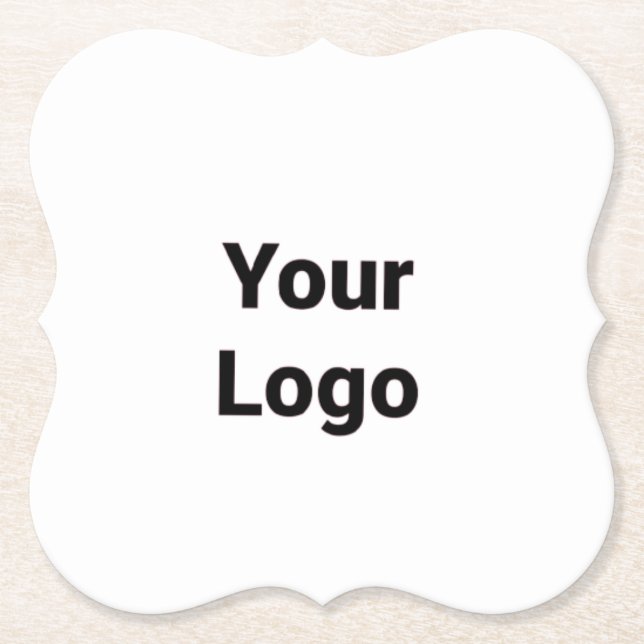 Posavasos De Papel Personalizado simple código QR agregar su nombre l (Anverso)