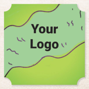 Posavasos De Papel Personalizado simple código QR agregar su nombre l