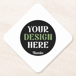 Posavasos De Papel personalizado, único, elegante y minimalista hersh