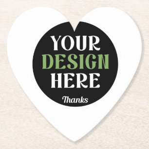 Posavasos De Papel personalizado, único, elegante y minimalista hersh