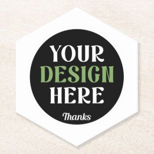Posavasos De Papel personalizado, único, elegante y minimalista hersh