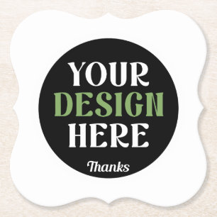 Posavasos De Papel personalizado, único, elegante y minimalista hersh