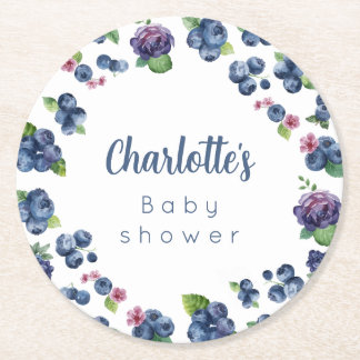 Posavasos de papel personalizados para baby shower