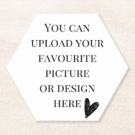 Posavasos De Papel Personalizar el hexágono