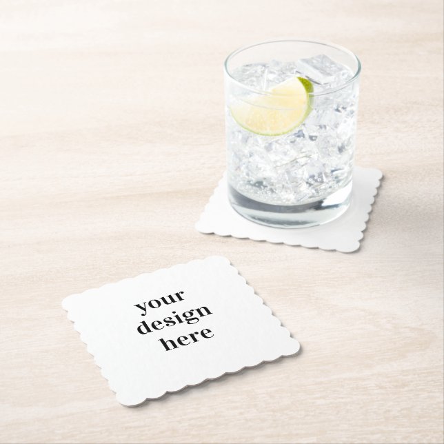 Posavasos De Papel Personalizar o personalizar (In situ)