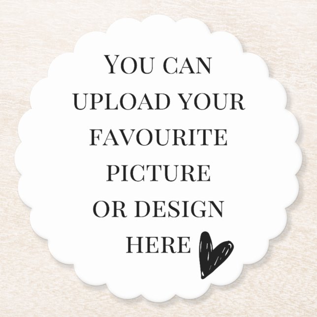 Posavasos De Papel Personalizar redondeo de viñetas (Anverso)