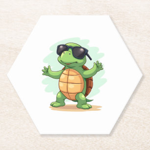 Posavasos De Papel Pertenece a animales de la tortuga marina que abun