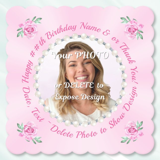 Posavasos De Papel Photo, Customizable Cardboard Coasters, Chipboard (Photo Coasters. Custom paper coasters. Chipboard coasters custom. Birthday coasters. Custom Coasters)