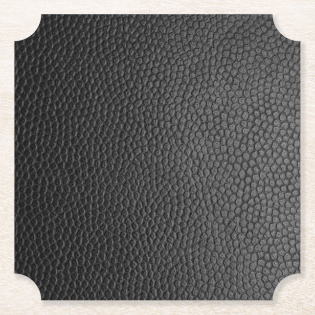 Posavasos De Papel Piel de serpiente negra (Anverso)