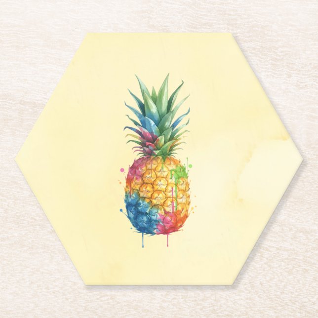 Posavasos De Papel Piña (Anverso)
