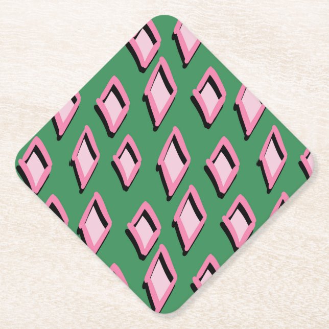 Posavasos De Papel Pink Diamond Coaster (Anverso)