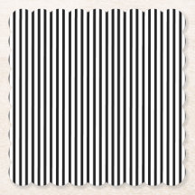 Pinstripe delgada blanca y negra