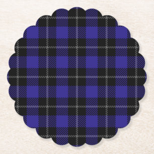 Posavasos De Papel Placa real azul negro