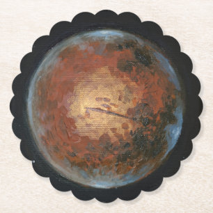 Posavasos De Papel Planet Mars