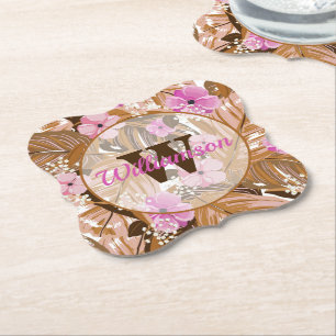Posavasos De Papel Plantas tropicales