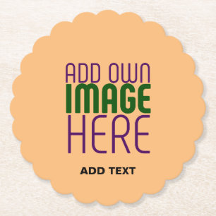 POSAVASOS DE PAPEL PLANTILLA DE TEXTO DE IMAGEN DE NARANJA DE PAZ EDI