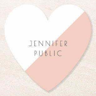 Posavasos De Papel Plantilla moderna y moderna de diseño elegante y 