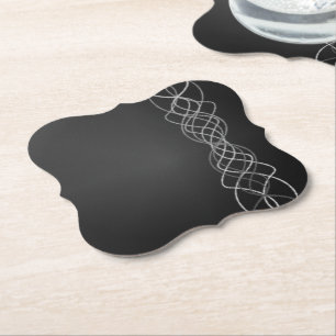 Posavasos De Papel Plateado