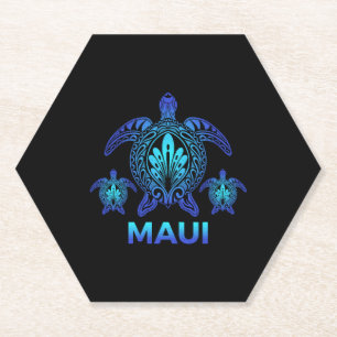Posavasos De Papel Playa Aloha de Hawaii Maui