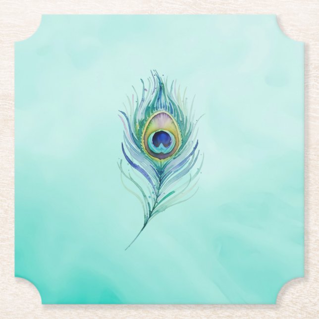 Posavasos De Papel Pluma (Anverso)