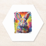 Posavasos De Papel Pop Art Bunny Rabbit<br><div class="desc">Pop Art Bunny Rabbit</div>