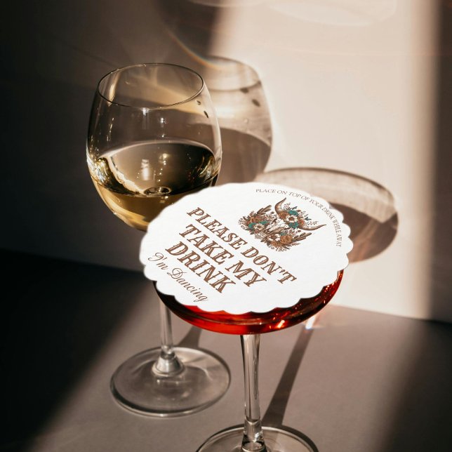 Posavasos De Papel Por favor, no tomes mi bebida, estoy bailando boda (Subido por el creador)