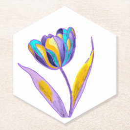 Posavasos De Papel Portavasos Tulipán