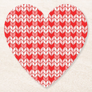 POSAVASOS DE PAPEL POSA VASOS DE PAPEI CON CORAZÓN DE PUNTO EN CUADRO