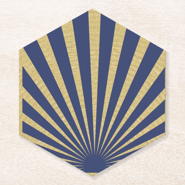 Posavasos De Papel Posters de rayas de sol (Anverso)