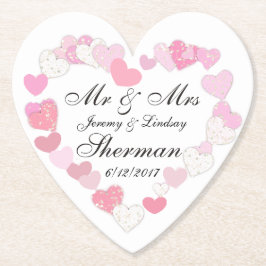 Posavasos De Papel Práctico de costa de papel de encargo