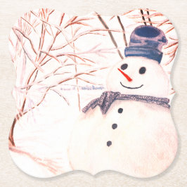 Posavasos De Papel Prácticos de costa de encargo del soporte del