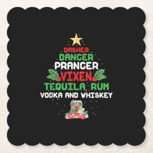 Posavasos De Papel Prancer Vixen Tequila Whiskey