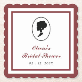 Posavasos De Papel Presupuestación Red Rose Florals Bridgerton Bridal